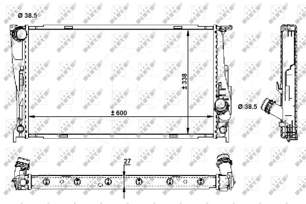 Radiator, racire motor 59210 NRF