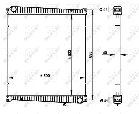 Radiator, racire motor 59212 NRF