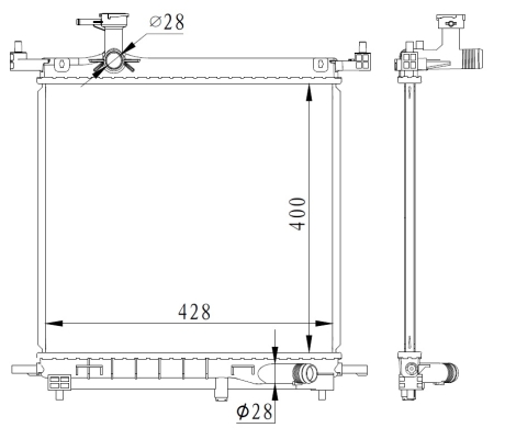 Radiator, racire motor 59223 NRF