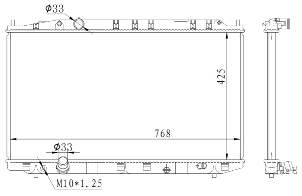 Radiator, racire motor 59225 NRF