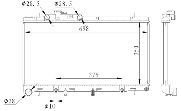 Radiator, racire motor 59227 NRF