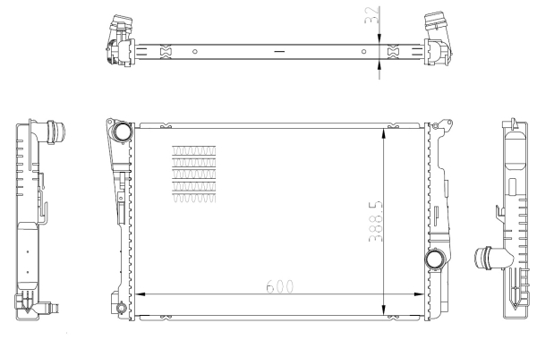 Radiator, racire motor 59228 NRF