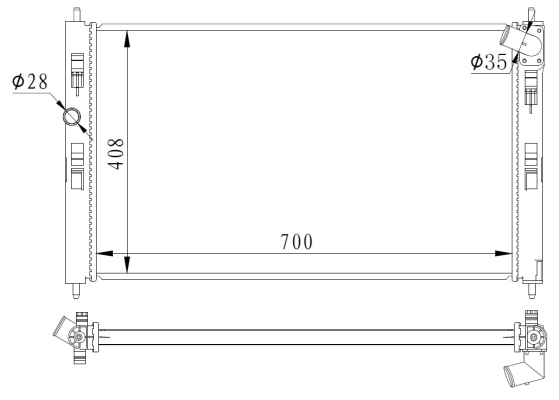 Radiator, racire motor 59260 NRF