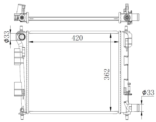 Radiator, racire motor 59262 NRF