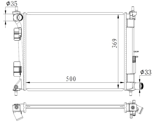 Radiator, racire motor 59263 NRF