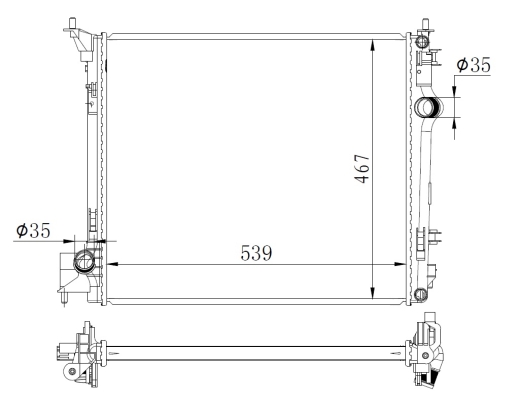 Radiator, racire motor 59271 NRF