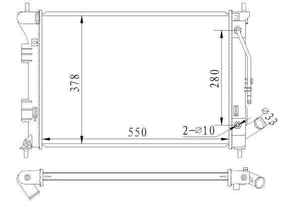 Radiator, racire motor 59292 NRF