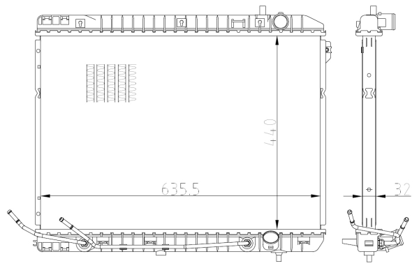 Radiator, racire motor 59297 NRF