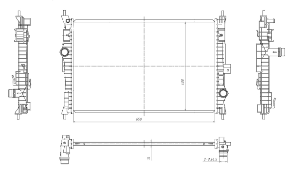 Radiator, racire motor 59302 NRF