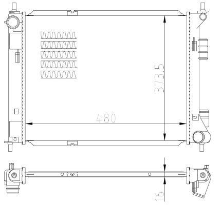 Radiator, racire motor 59315 NRF