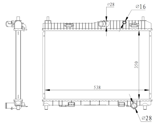 Radiator, racire motor 59317 NRF