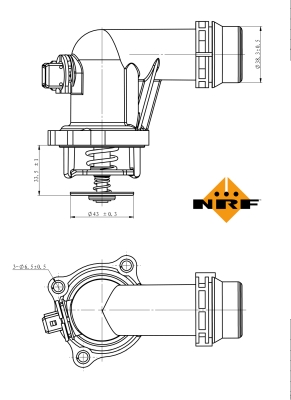 Termostat,lichid racire 725001 NRF