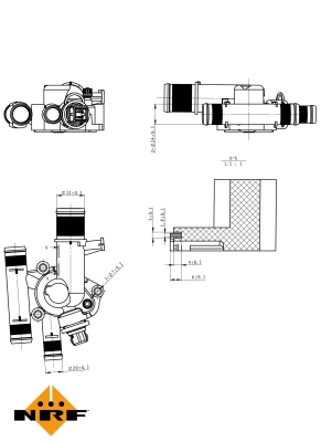 Termostat,lichid racire 725011 NRF