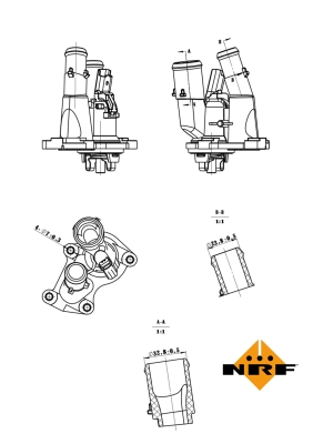 Termostat,lichid racire 725048 NRF