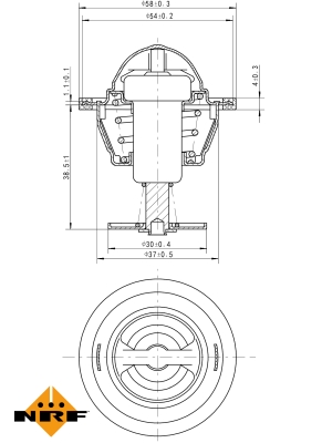 Termostat,lichid racire 725083 NRF