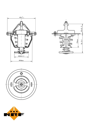 Termostat,lichid racire 725087 NRF