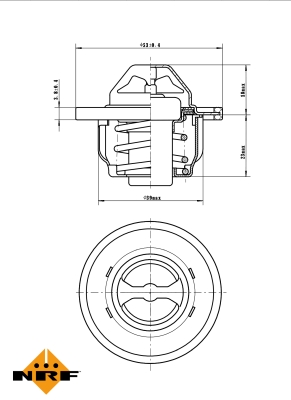 Termostat,lichid racire 725089 NRF