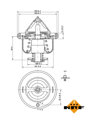 Termostat,lichid racire 725108 NRF