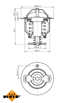 Termostat,lichid racire 725119 NRF