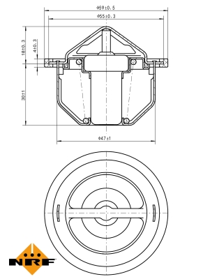 Termostat,lichid racire 725168 NRF