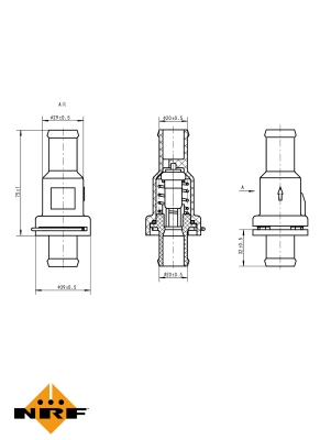 Termostat,lichid racire 725175 NRF