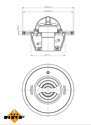 Termostat,lichid racire 725183 NRF