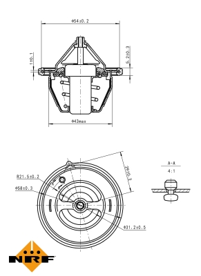 Termostat,lichid racire 725196 NRF