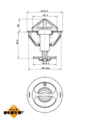 Termostat,lichid racire 725200 NRF