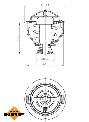 Termostat,lichid racire 725209 NRF