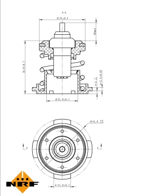 Termostat,lichid racire 725225 NRF