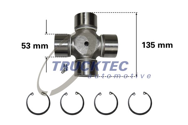 Articulatie, cardan 01.34.013 TRUCKTEC AUTOMOTIVE