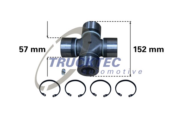 Articulatie, cardan 01.34.014 TRUCKTEC AUTOMOTIVE