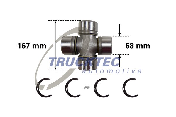 Articulatie, cardan 01.34.037 TRUCKTEC AUTOMOTIVE