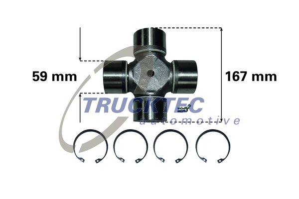 Articulatie, cardan 03.34.012 TRUCKTEC AUTOMOTIVE