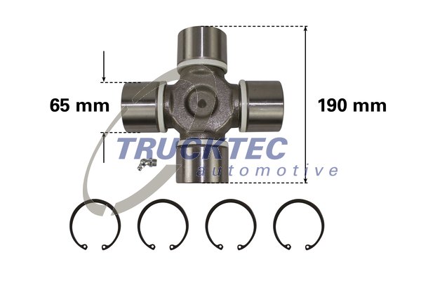 Articulatie, cardan 04.40.009 TRUCKTEC AUTOMOTIVE