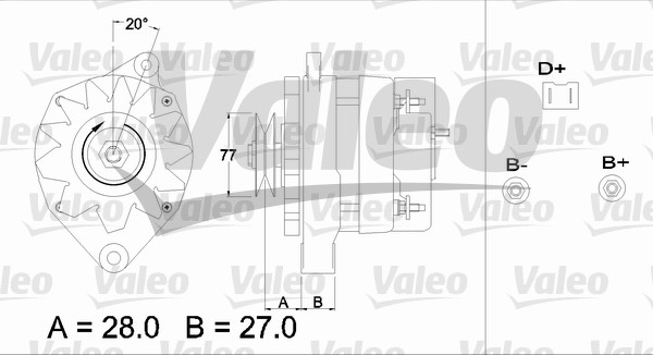Generator / Alternator 433407 VALEO