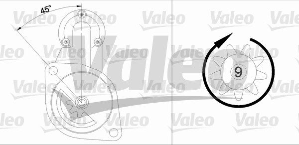 starter 436000 VALEO
