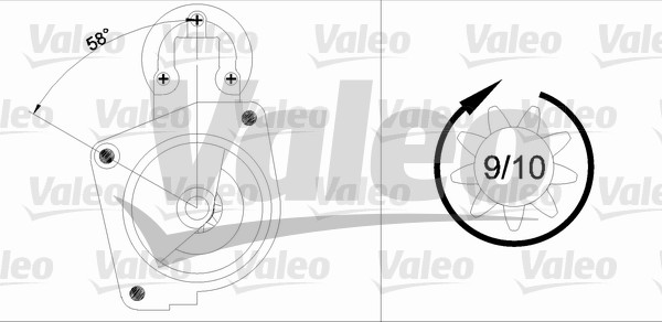 starter 436008 VALEO
