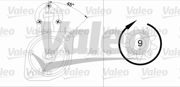 starter 436025 VALEO