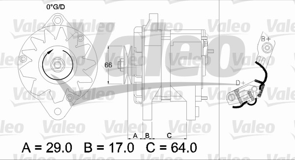 Generator / Alternator 436112 VALEO