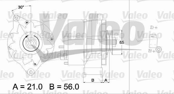Generator / Alternator 436157 VALEO