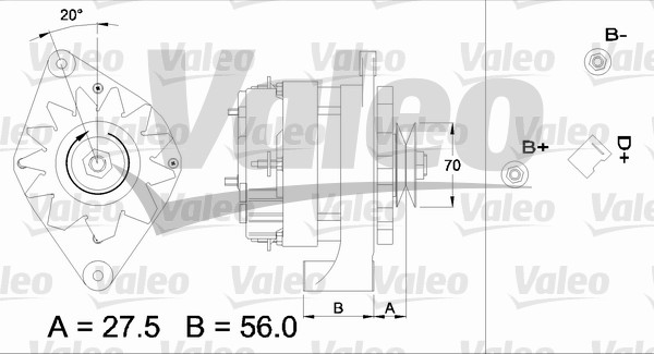 Generator / Alternator 436161 VALEO