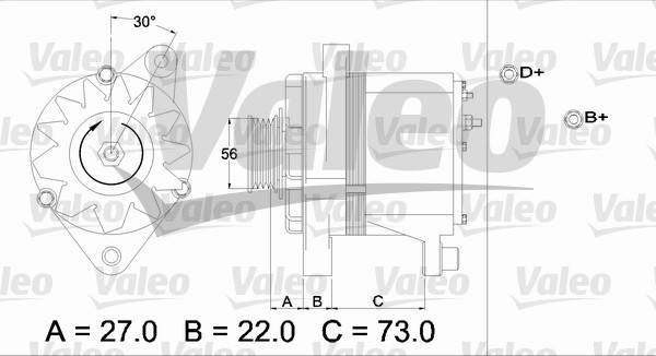 Generator / Alternator 436242 VALEO