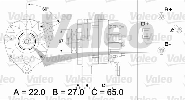 Generator / Alternator 436249 VALEO
