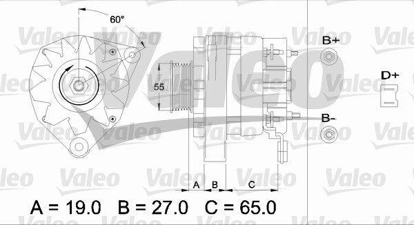 Generator / Alternator 436253 VALEO
