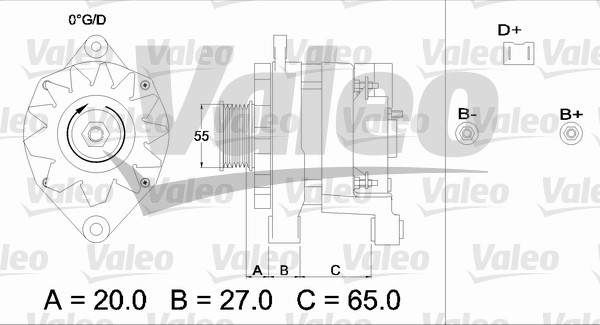 Generator / Alternator 436254 VALEO