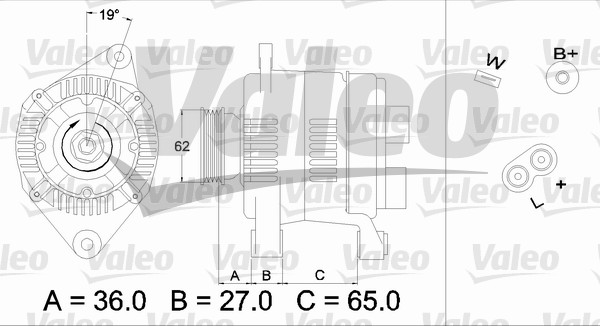 Generator / Alternator 436276 VALEO