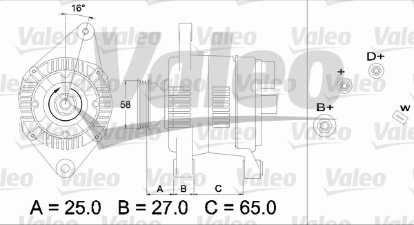 Generator / Alternator 436277 VALEO