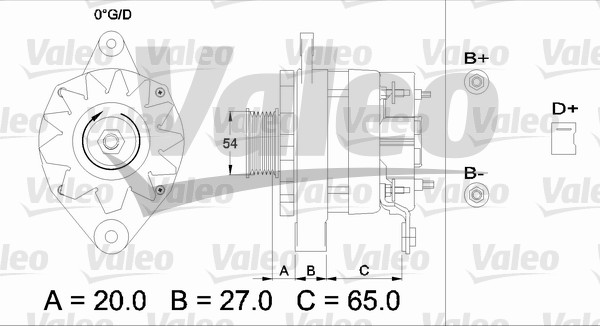 Generator / Alternator 436309 VALEO