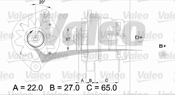 Generator / Alternator 436316 VALEO